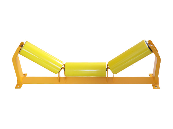 Forward Tilting Idler Roller is a specially designed conveyor idler with a forward-inclined angle,mainly used to automatically correct conveyor belt deviation and improve running stability. Key Features Forward tilt design:The side rollers