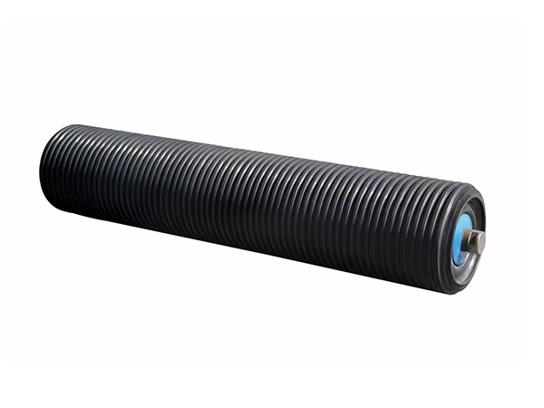 Rubber Spiral Idler Roller is a specially designed conveyor idler with a spiral rubber surface，mainly used for belt cleaning,anti-deviation,buffering and noise reduction in belt conveyor systems. Key Features Spiral Rubber Structure:The s
